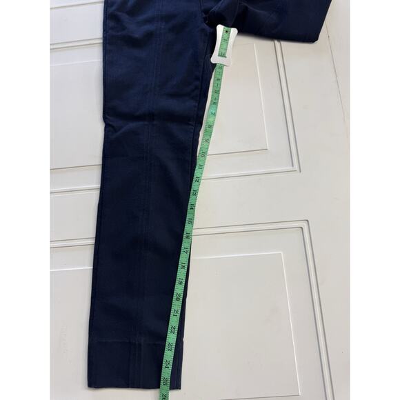 Vince Womens Tapered Pull On Pants Size Medium Navy Blue Stretch Side Zip - Picture 3 of 7